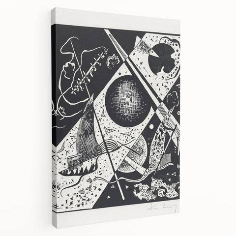Wassily Kandinsky’s Kleine Welten VI - Abstract Monochrome Wall Art