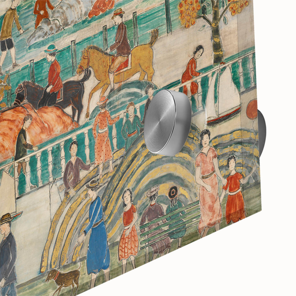 Modern Wall Art: Charming Central Park Scene with Vibrant City Life