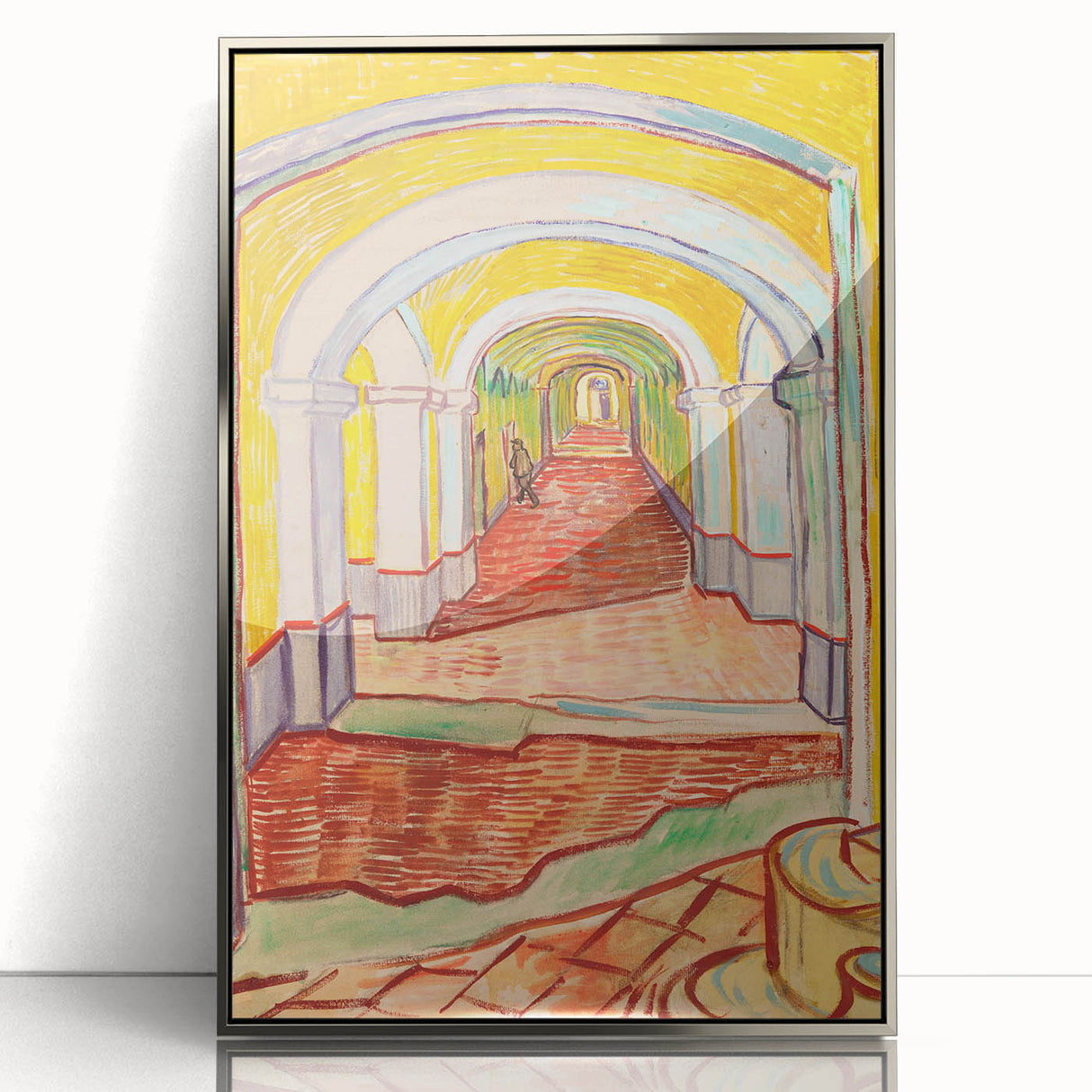 Van Gogh’s Corridor in the Asylum - Vibrant Modern Wall Art Print