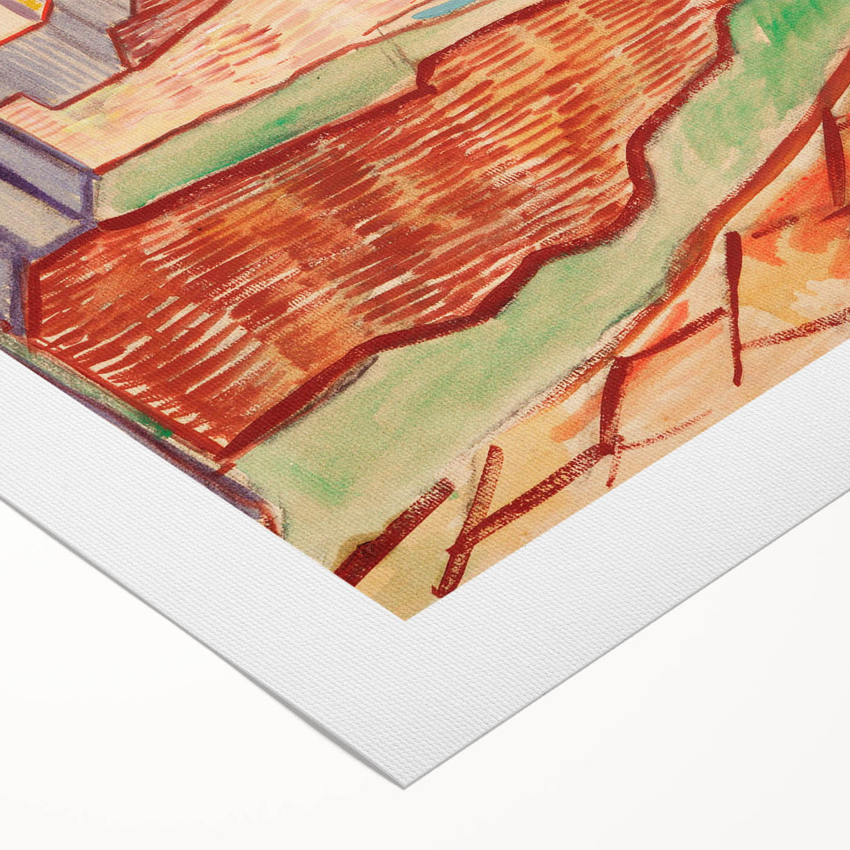 Van Gogh’s Corridor in the Asylum - Vibrant Modern Wall Art Print