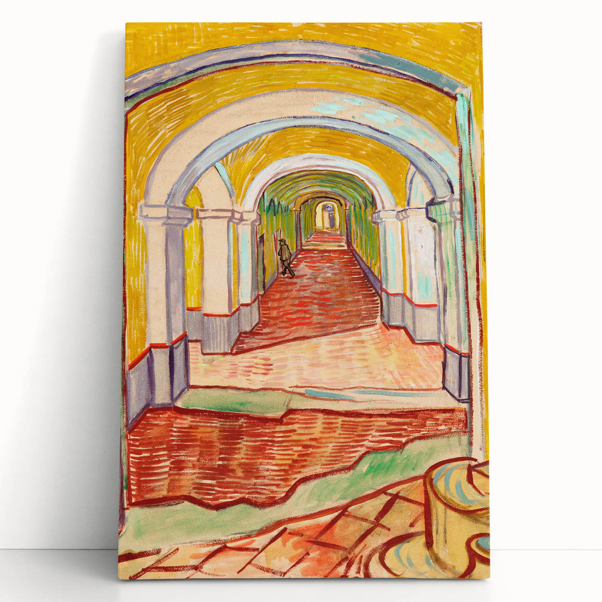 Van Gogh’s Corridor in the Asylum - Vibrant Modern Wall Art Print