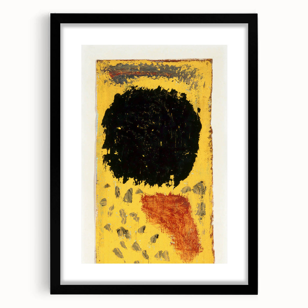 Paul Klee’s Black, Still in Place - Abstract Modern Wall Art Print