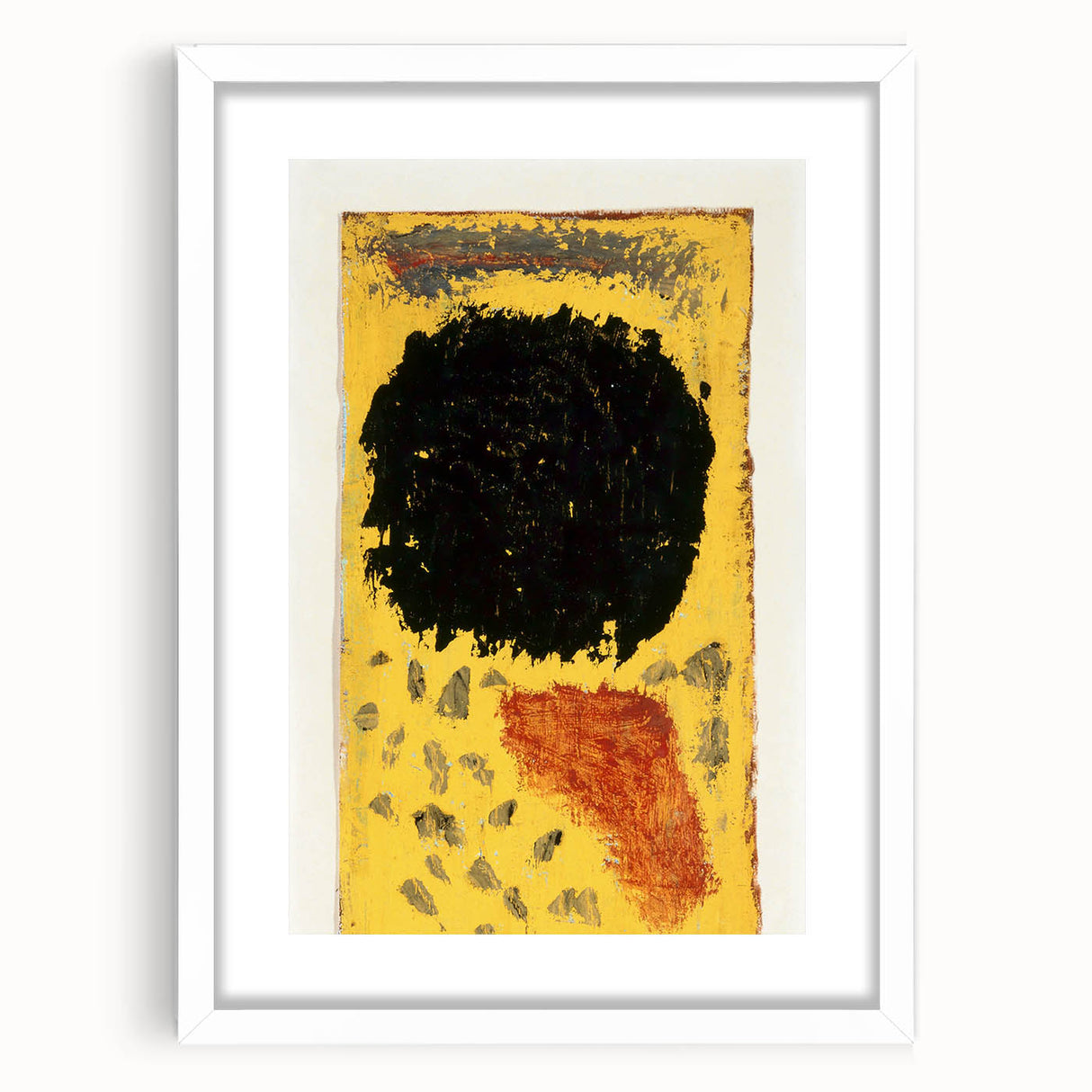 Paul Klee’s Black, Still in Place - Abstract Modern Wall Art Print