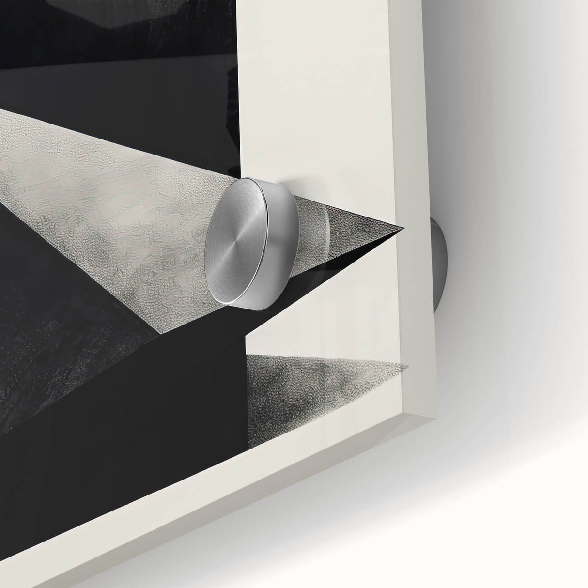 Acrylic Dining Room Artwork – Geometric Black & White Print