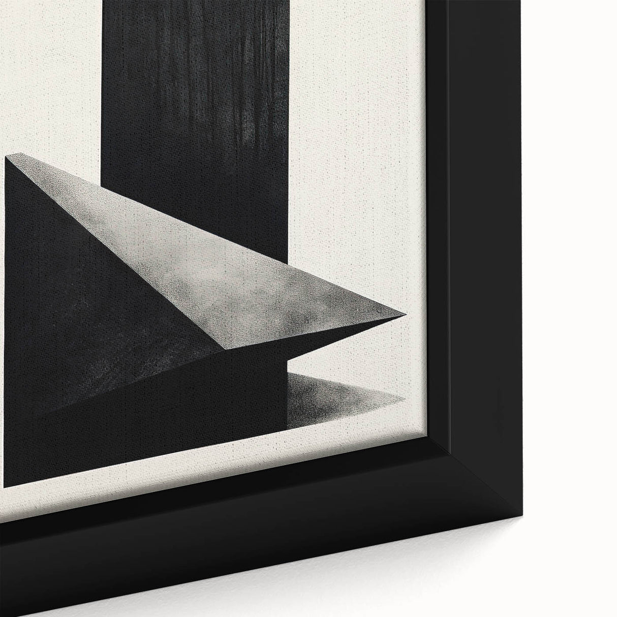Acrylic Dining Room Artwork – Geometric Black & White Print