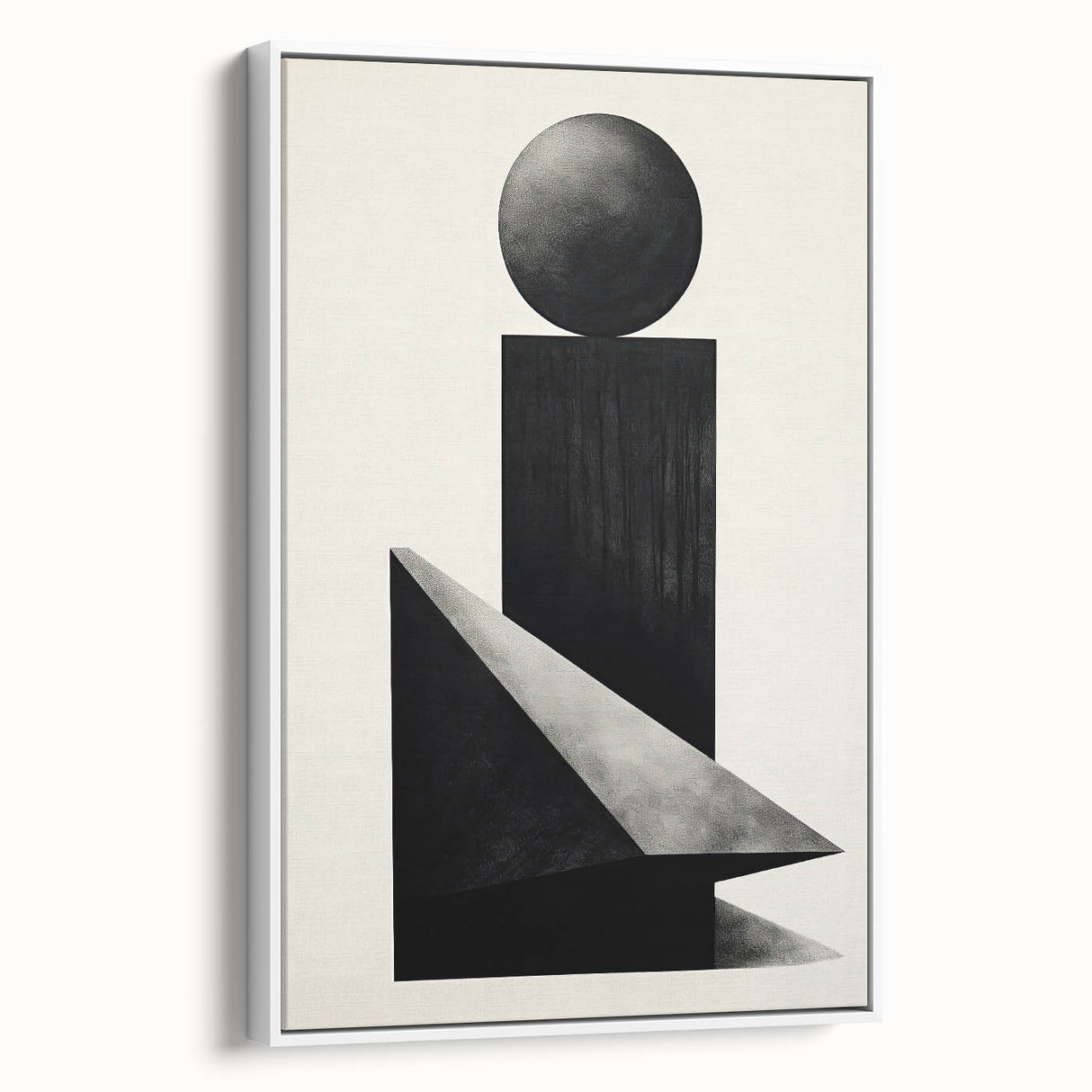 Acrylic Dining Room Artwork – Geometric Black & White Print