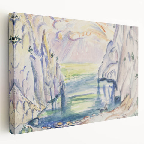 Modern Cove Art - Contemporary Abstract Seascape Wall Decor