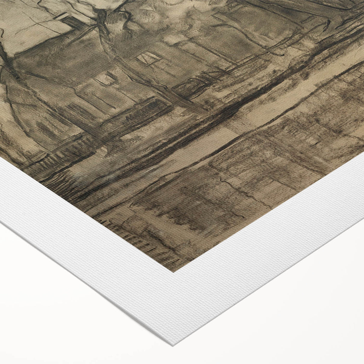 Modern Farm Landscape - Contemporary Minimalist Wall Art