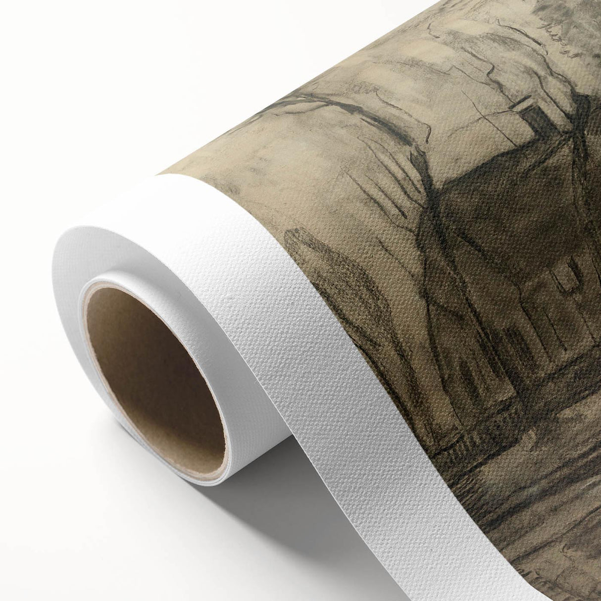 Modern Farm Landscape - Contemporary Minimalist Wall Art