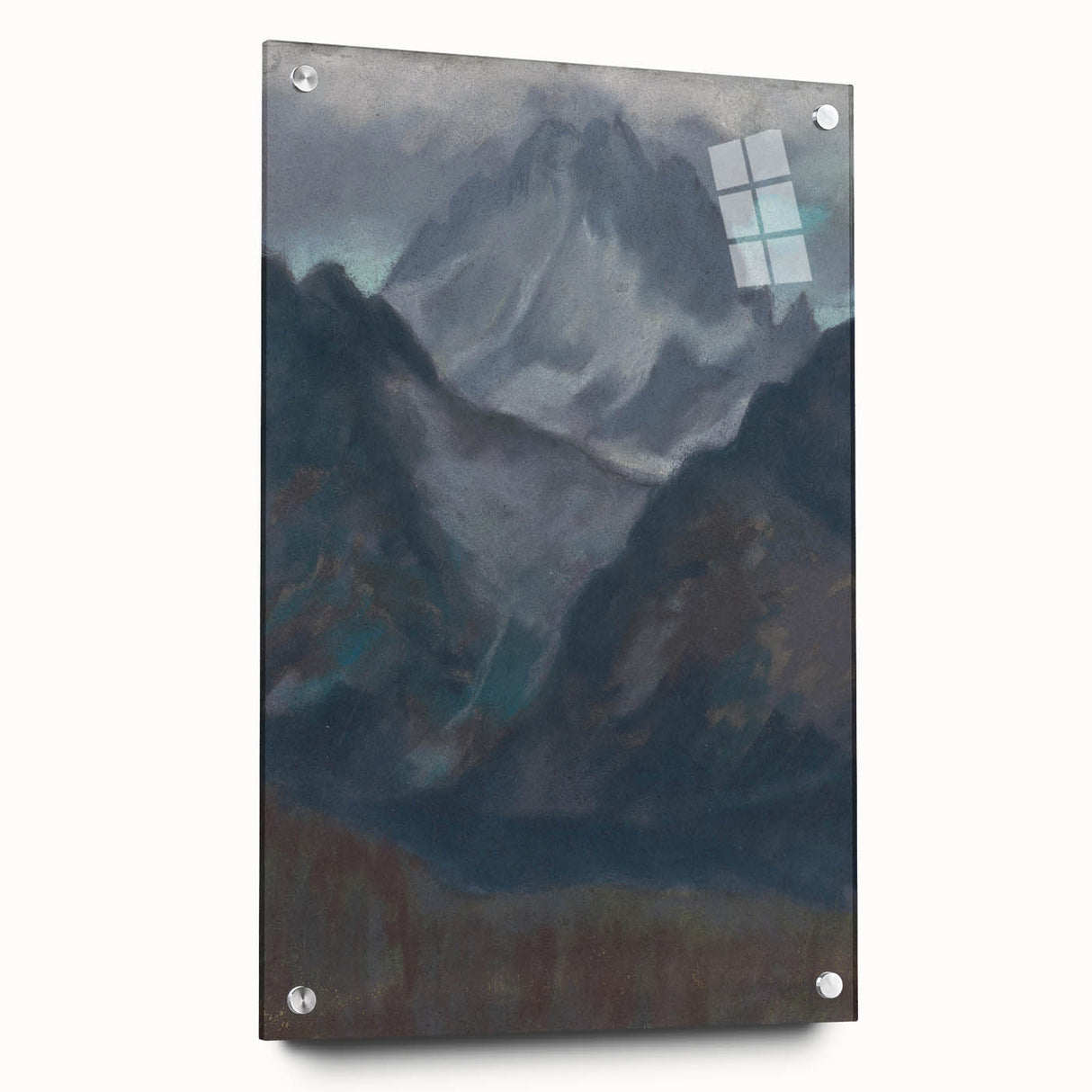 Modern Wall Art - Abstract Mountain Landscape in Contemporary Style
