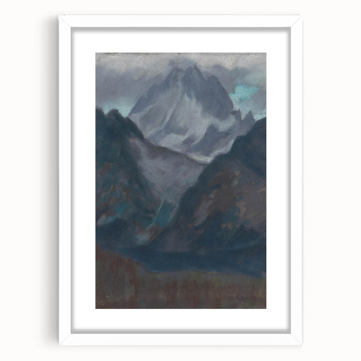 Modern Wall Art - Abstract Mountain Landscape in Contemporary Style
