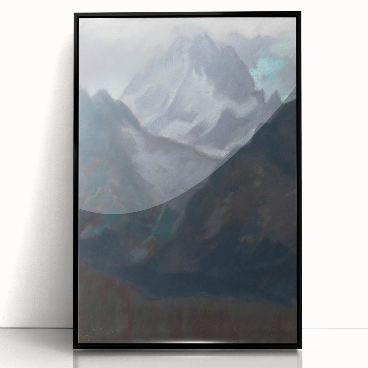 Modern Wall Art - Abstract Mountain Landscape in Contemporary Style