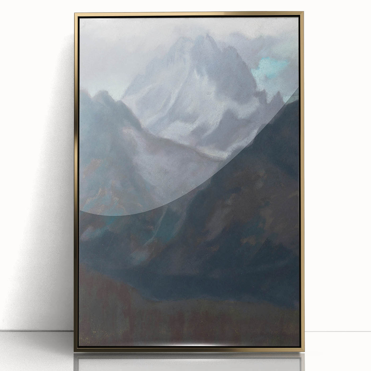 Modern Wall Art - Abstract Mountain Landscape in Contemporary Style