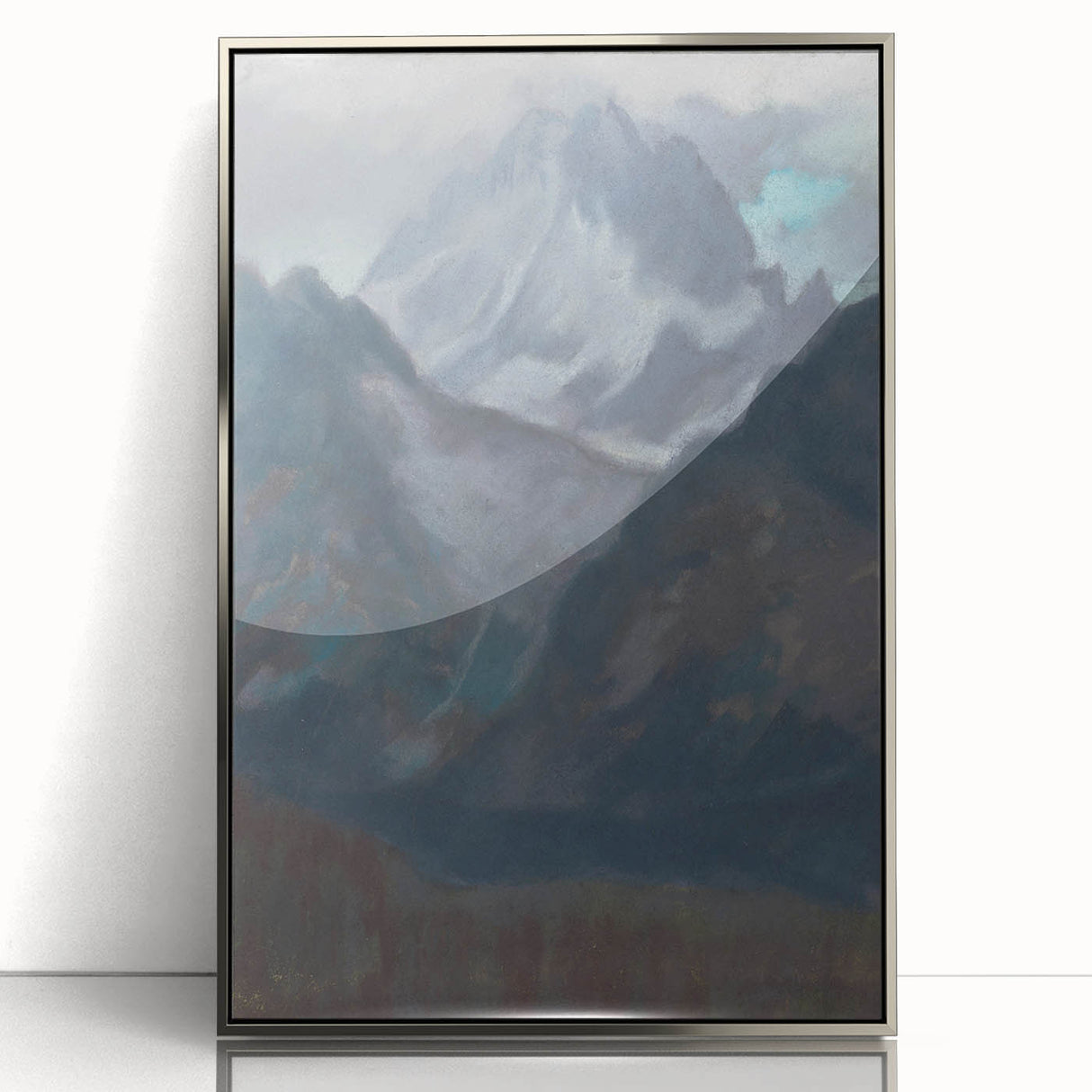 Modern Wall Art - Abstract Mountain Landscape in Contemporary Style