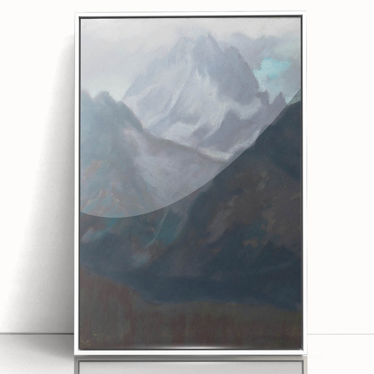 Modern Wall Art - Abstract Mountain Landscape in Contemporary Style