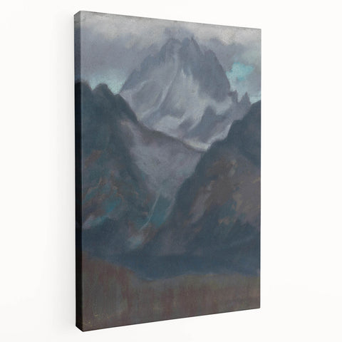 Modern Wall Art - Abstract Mountain Landscape in Contemporary Style