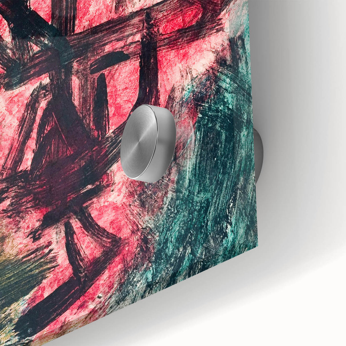 Modern Wall Art - Abstract Fire Clown in Vibrant Contemporary Style