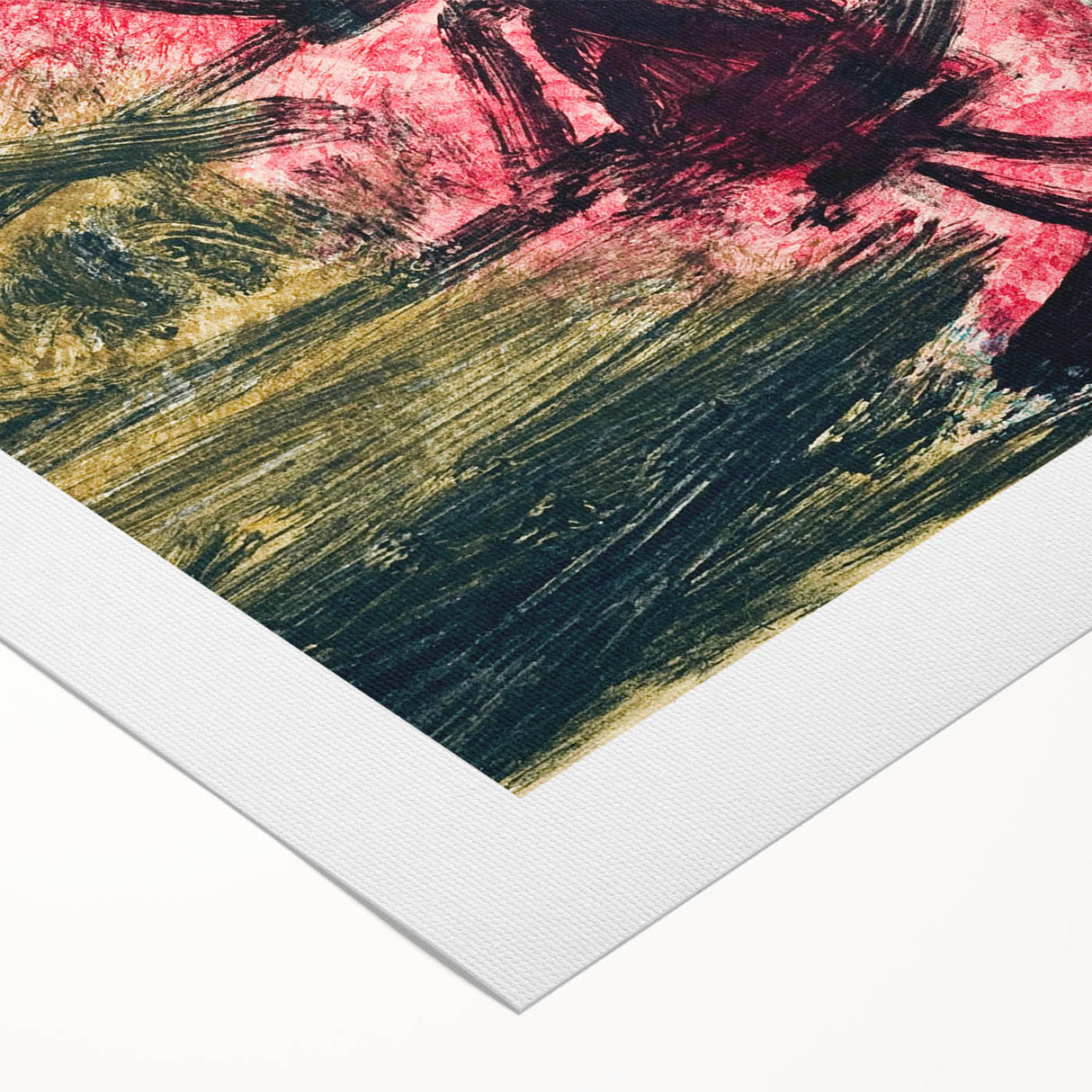 Modern Wall Art - Abstract Fire Clown in Vibrant Contemporary Style