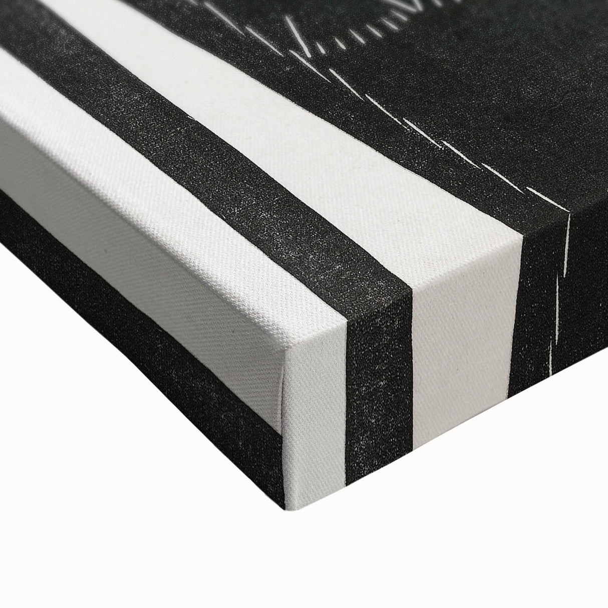 Modern Wall Art - Black and White Abstract Ara Design in Minimalist Style