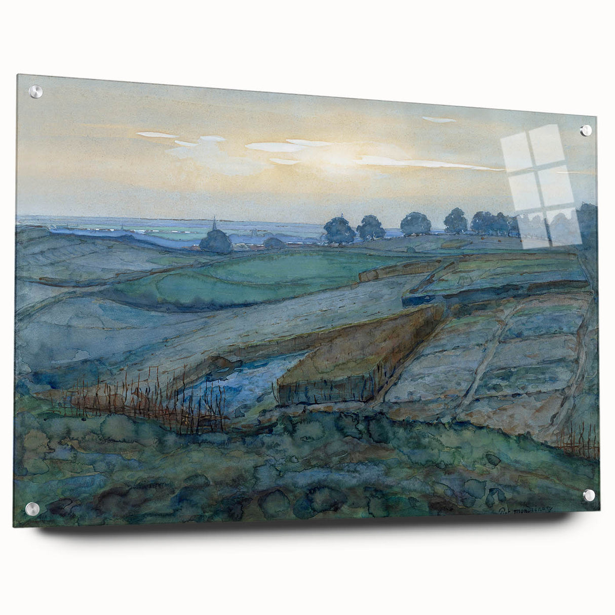 Modern Landscape Art - Abstract Scenic Wall Decor for Homes