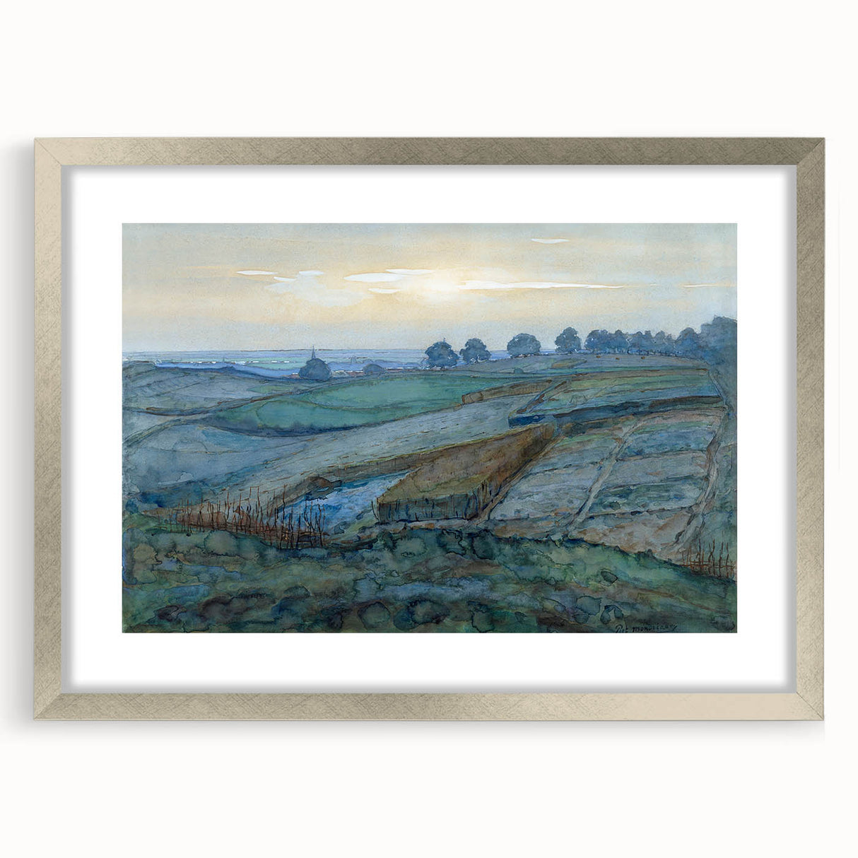 Modern Landscape Art - Abstract Scenic Wall Decor for Homes