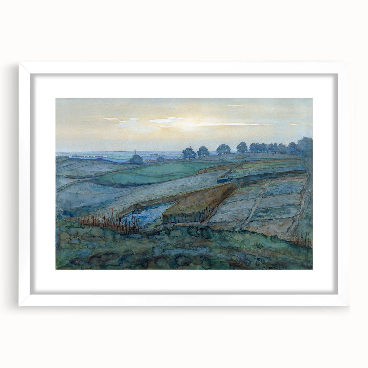 Modern Landscape Art - Abstract Scenic Wall Decor for Homes