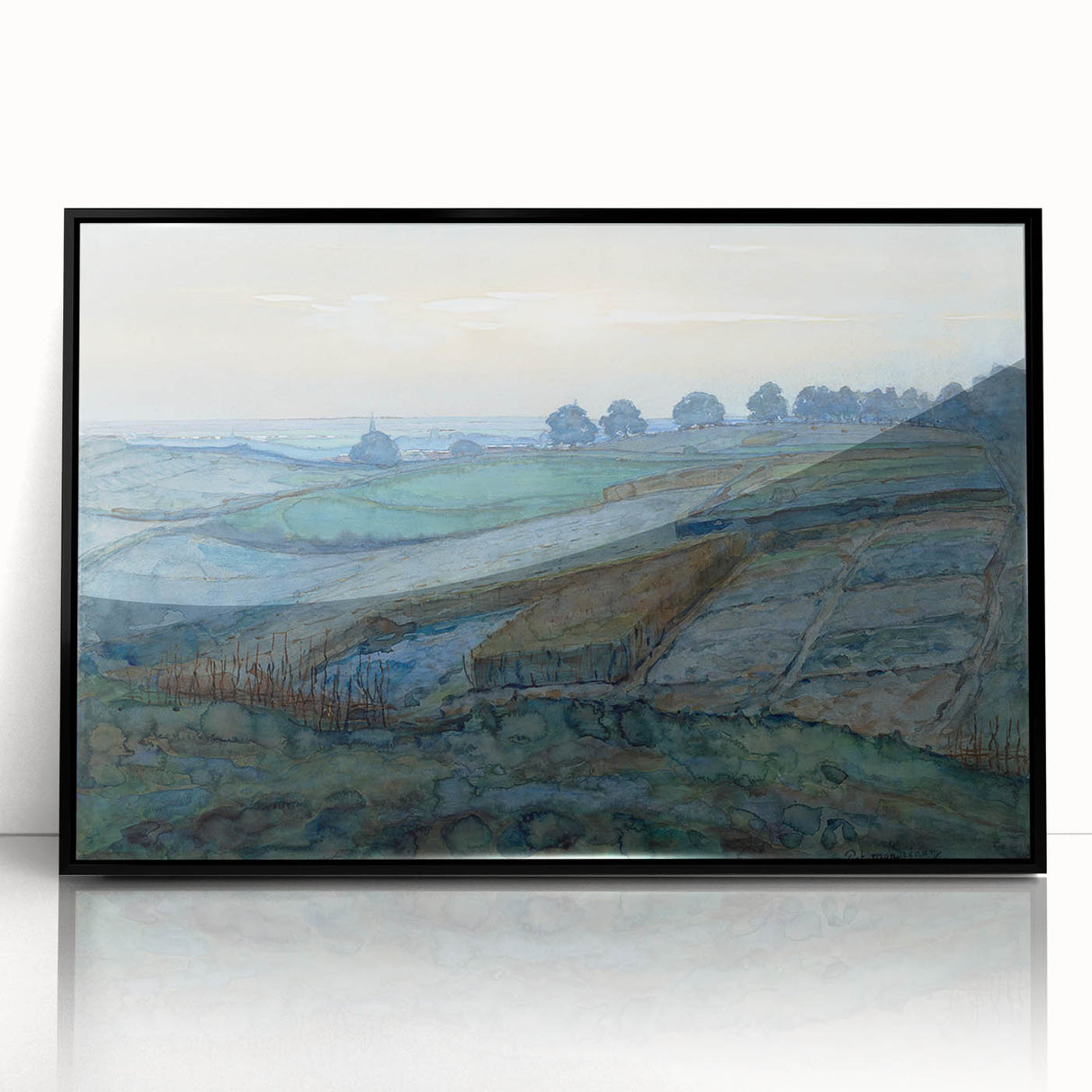 Modern Landscape Art - Abstract Scenic Wall Decor for Homes