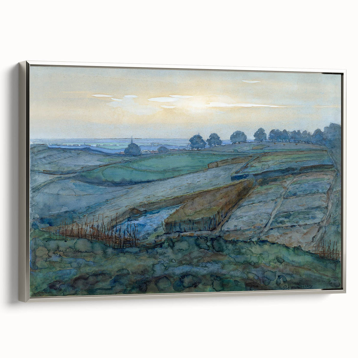 Modern Landscape Art - Abstract Scenic Wall Decor for Homes