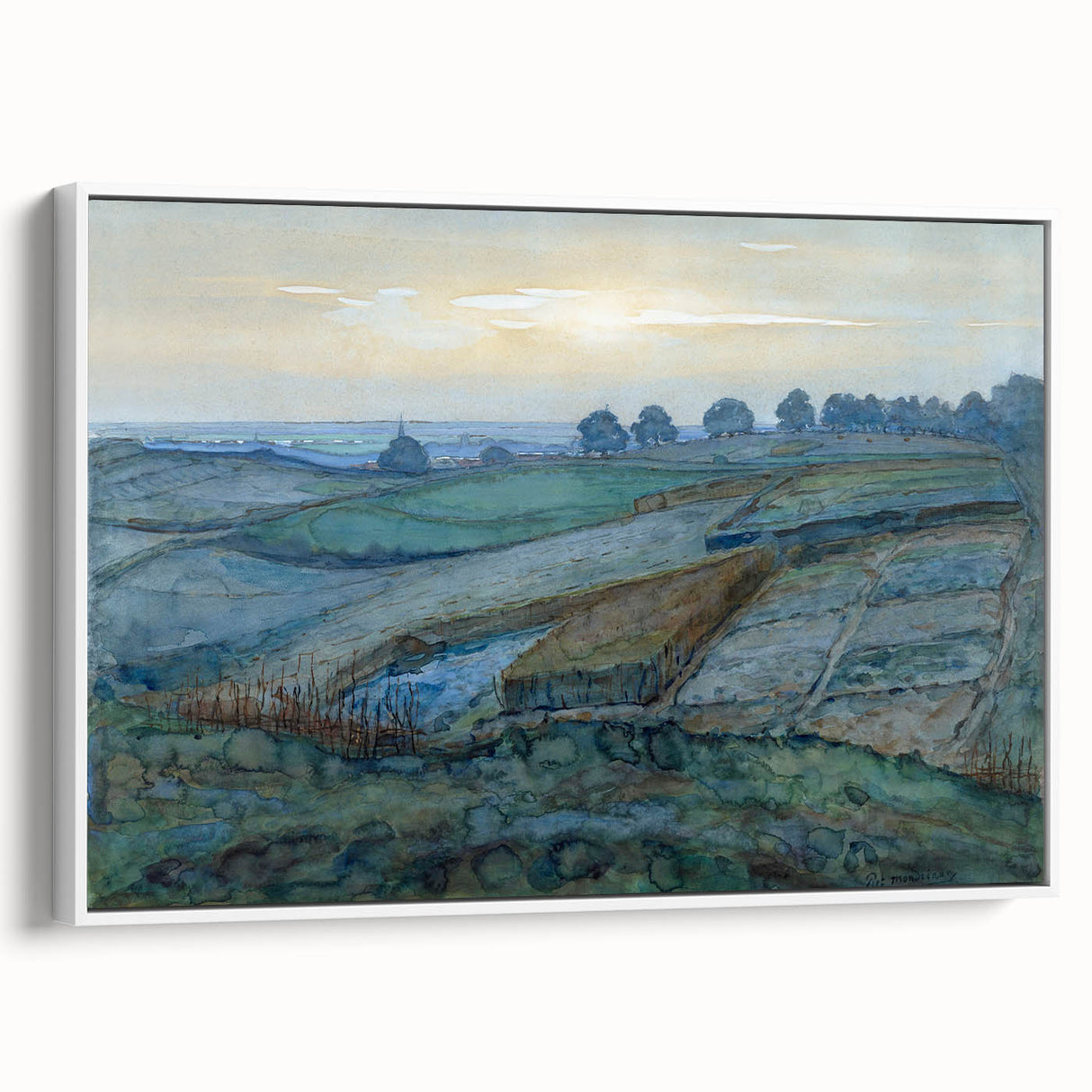 Modern Landscape Art - Abstract Scenic Wall Decor for Homes