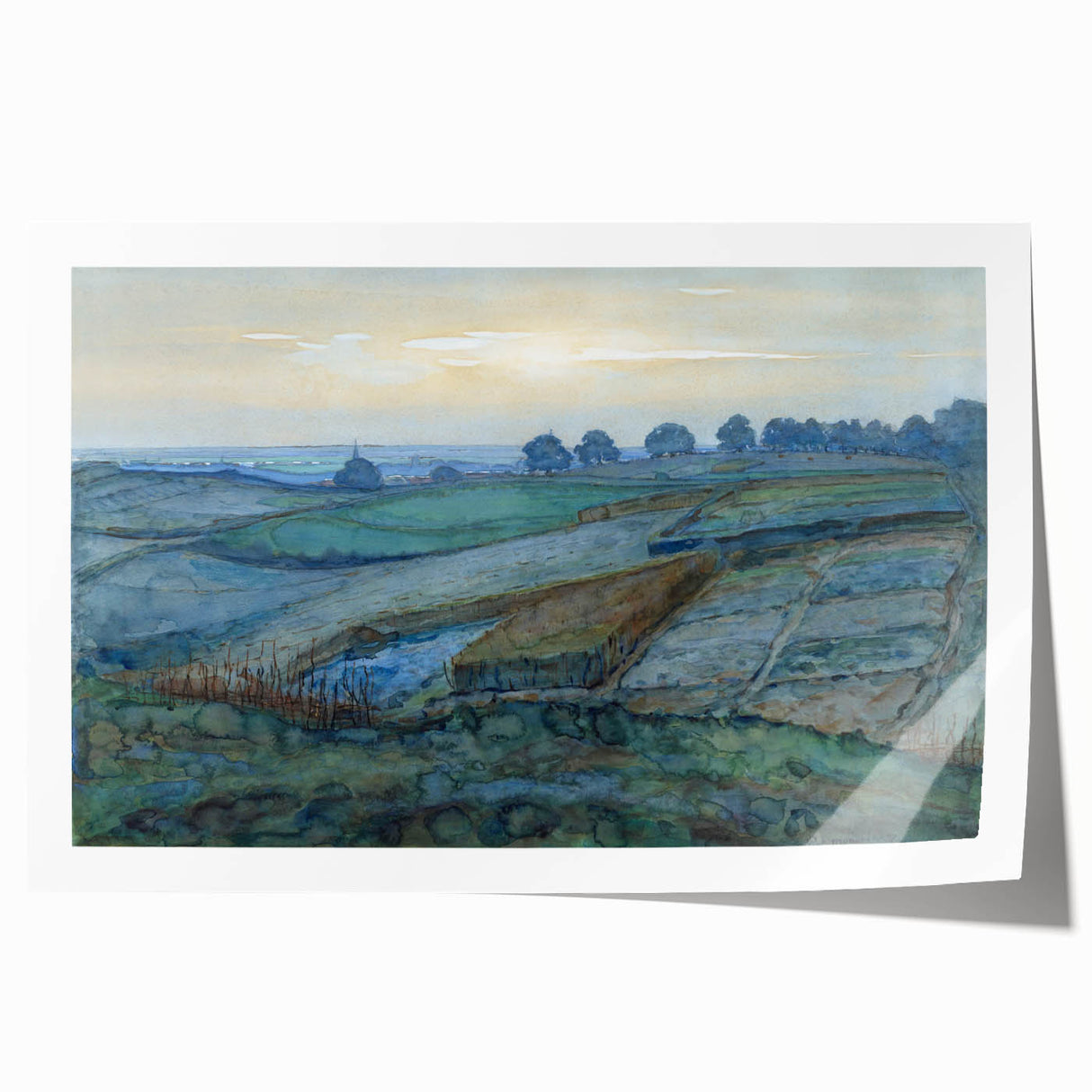 Modern Landscape Art - Abstract Scenic Wall Decor for Homes