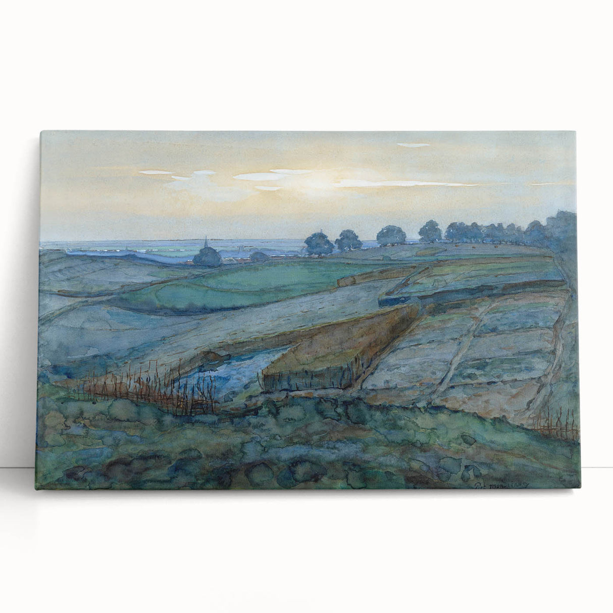 Modern Landscape Art - Abstract Scenic Wall Decor for Homes