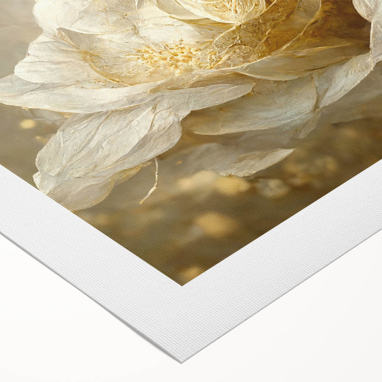 Abstract floral wall art print on rolled canvas, showcasing vibrant colors and intricate designs, perfect for modern home decor. Packaged securely in a tube for easy transport and display.