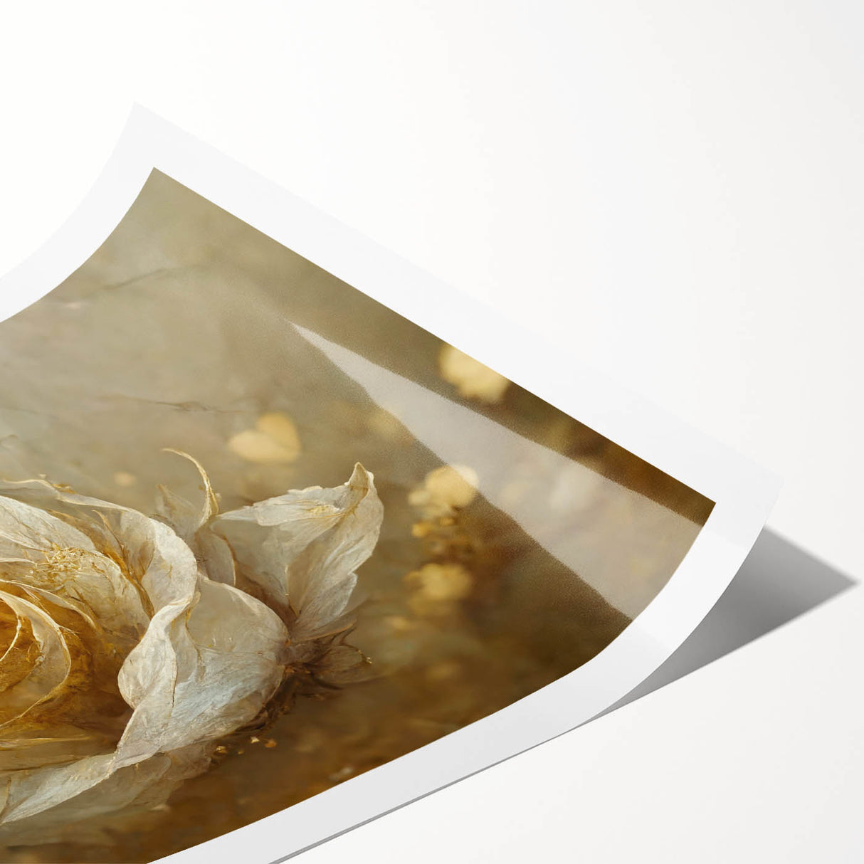 Abstract floral wall art print showcasing vibrant colors and intricate designs, rolled for easy shipping and display, perfect for modern home decor.