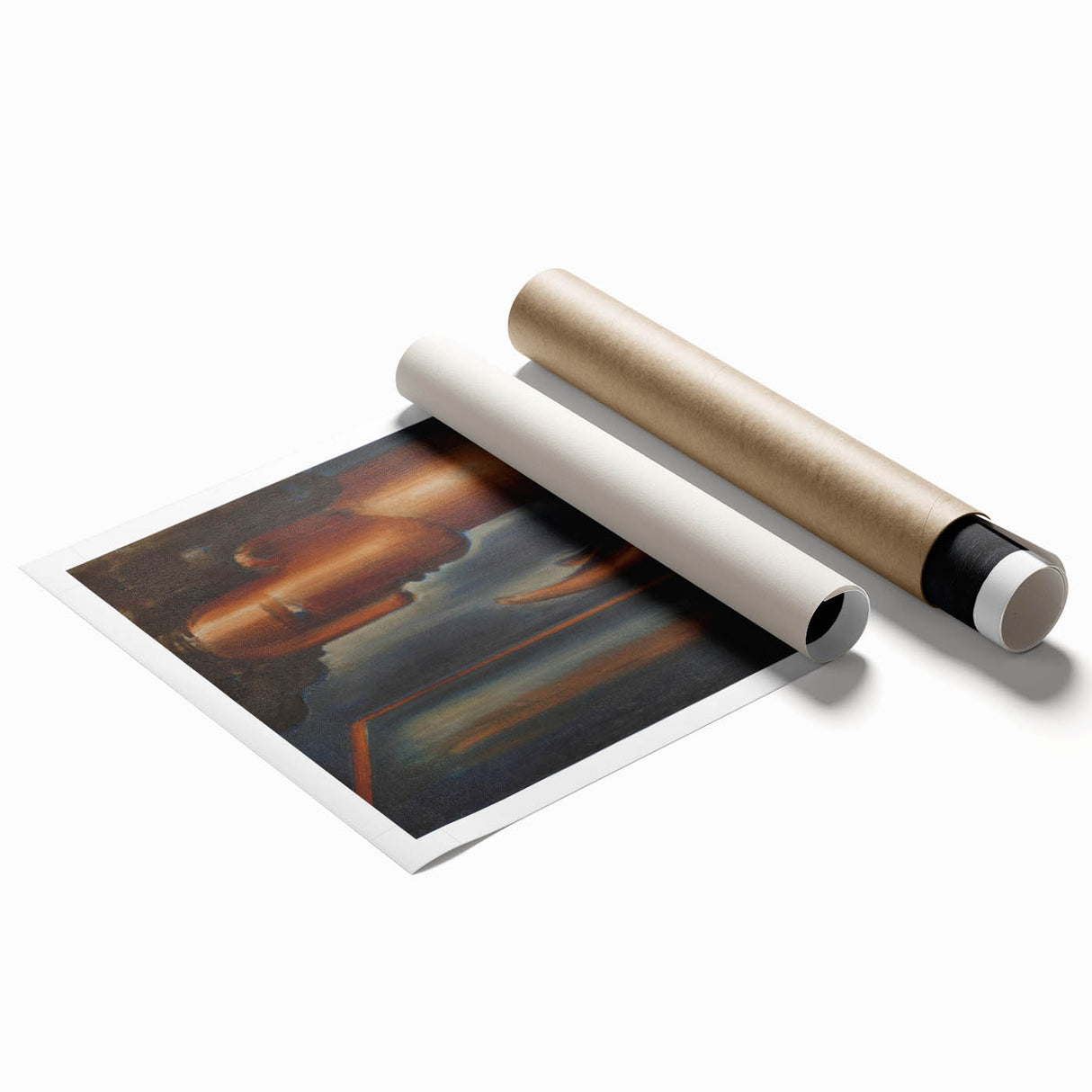 Modern Wall Art - Abstract Before the Mirror Portrait in Subtle Tones