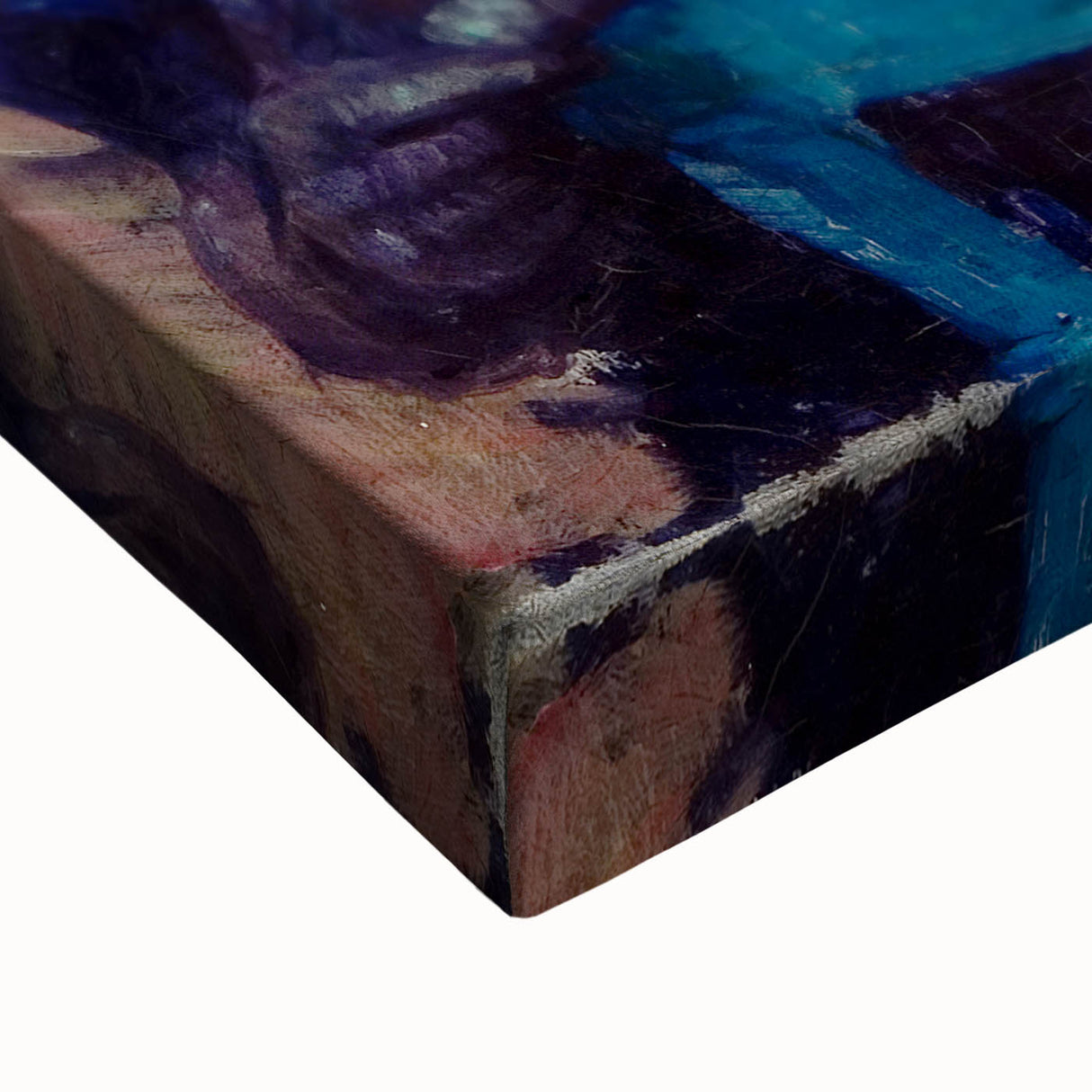 Modern Wall Art - Elegant Woman with Green Hat in Impressionist Style