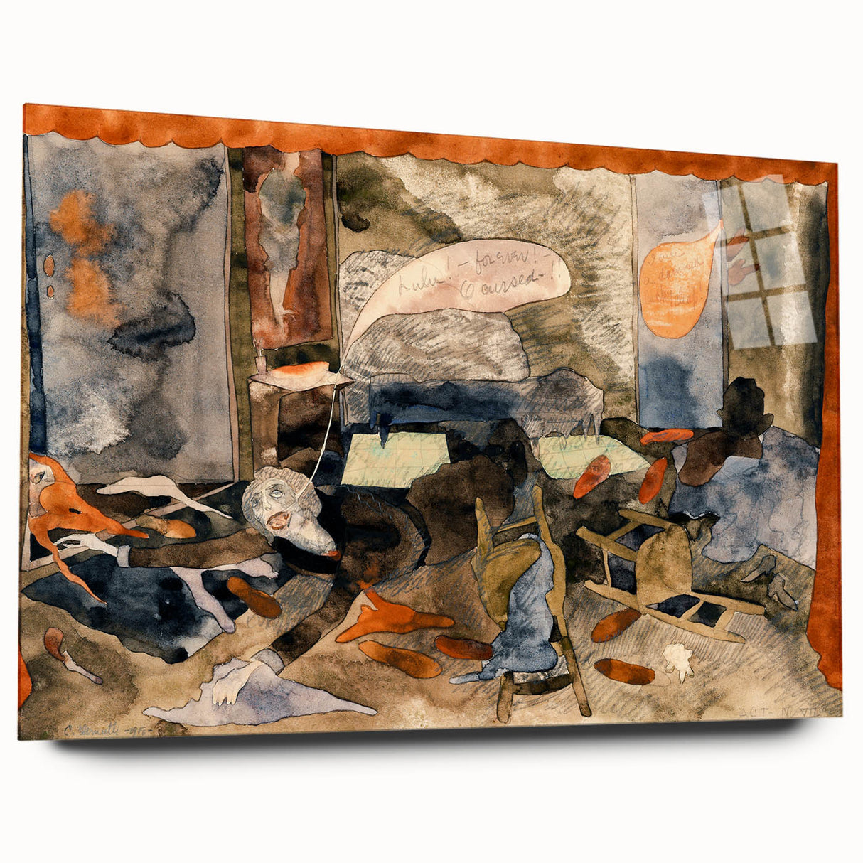 Modern Expressionist Art - Abstract Dramatic Scene Wall Decor