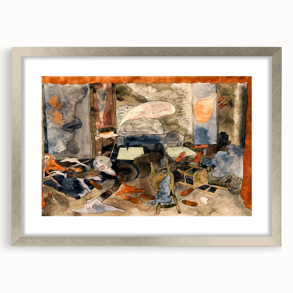 Modern Expressionist Art - Abstract Dramatic Scene Wall Decor