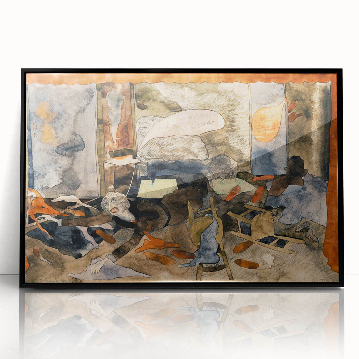 Modern Expressionist Art - Abstract Dramatic Scene Wall Decor