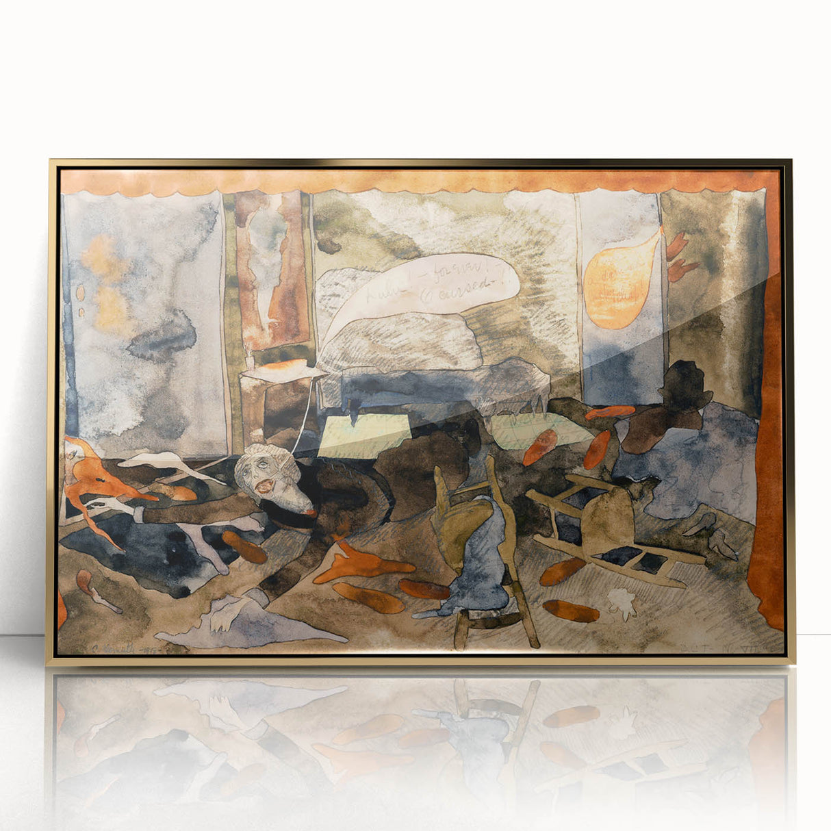 Modern Expressionist Art - Abstract Dramatic Scene Wall Decor