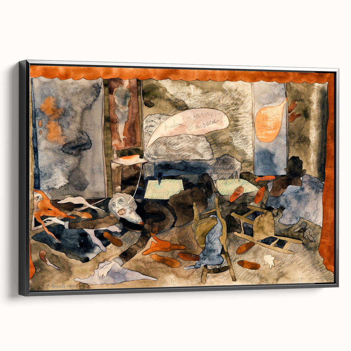 Modern Expressionist Art - Abstract Dramatic Scene Wall Decor