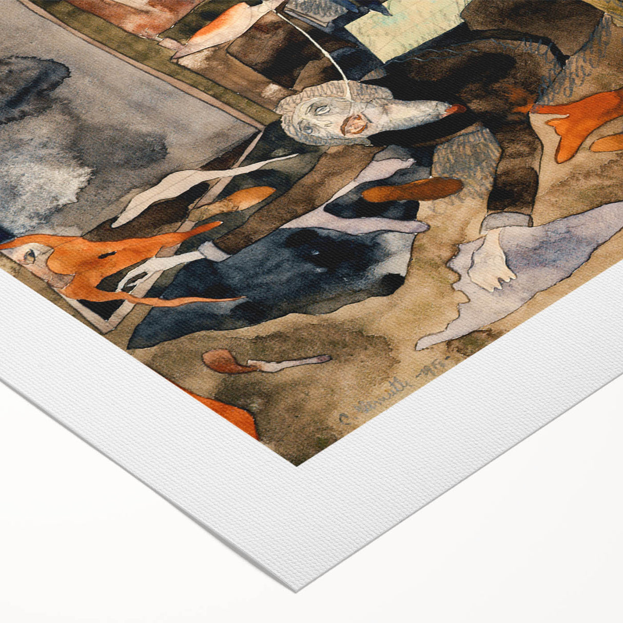 Modern Expressionist Art - Abstract Dramatic Scene Wall Decor