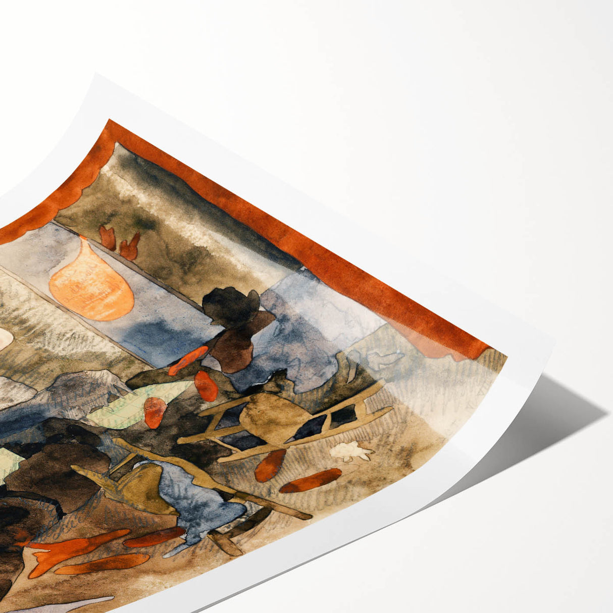 Modern Expressionist Art - Abstract Dramatic Scene Wall Decor