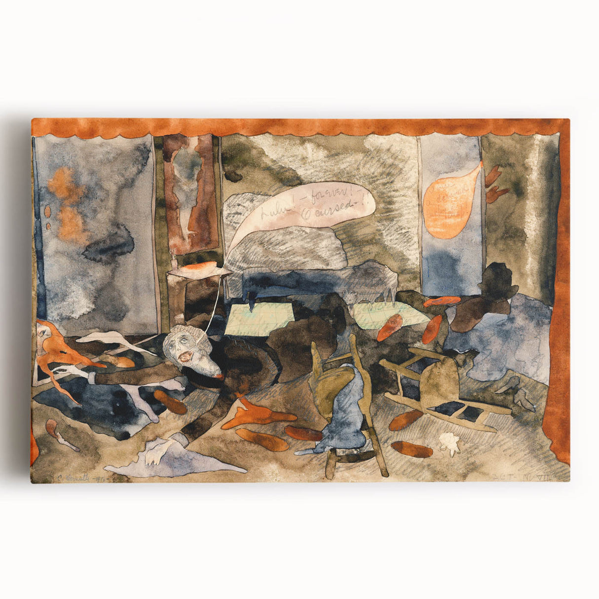 Modern Expressionist Art - Abstract Dramatic Scene Wall Decor