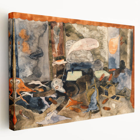 Modern Expressionist Art - Abstract Dramatic Scene Wall Decor