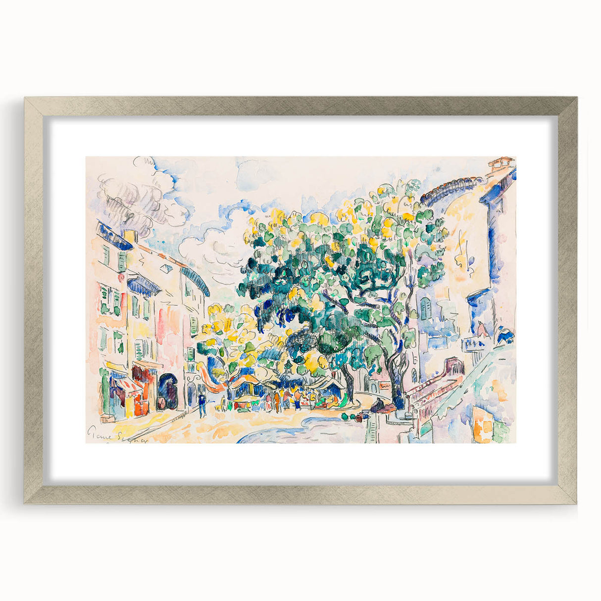 Modern Cityscape Art - Vibrant Antibes Wall Decor