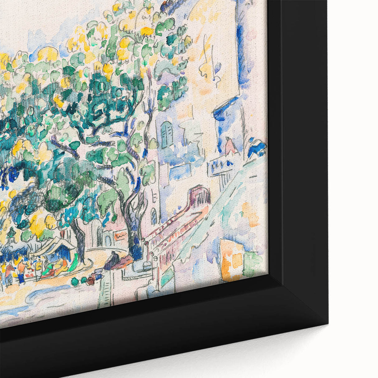 Modern Cityscape Art - Vibrant Antibes Wall Decor