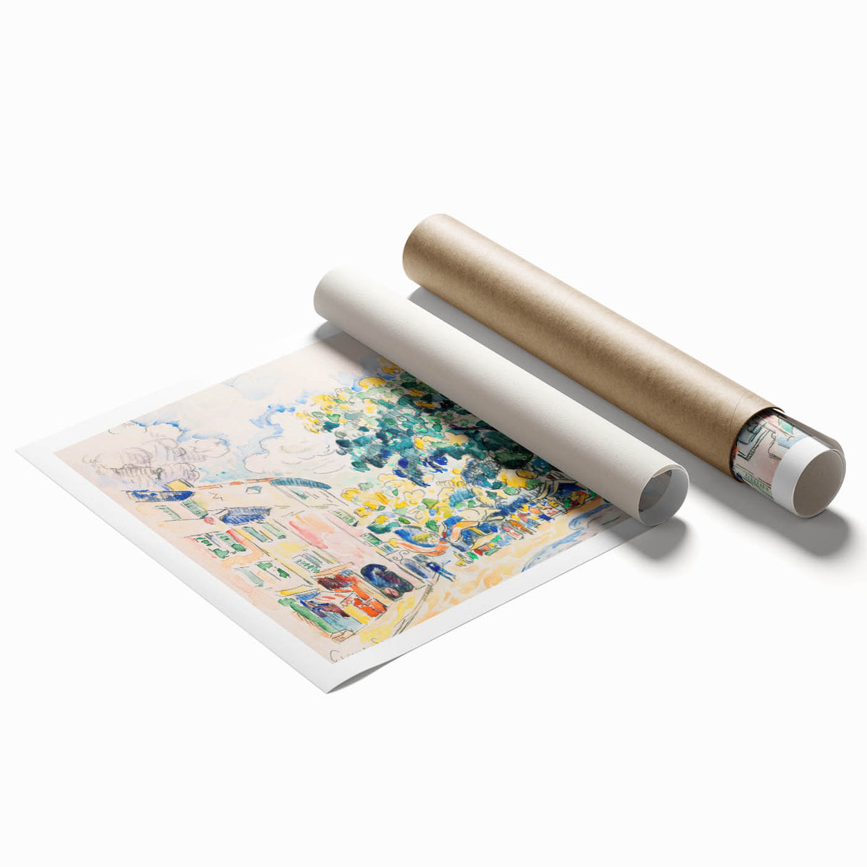 Modern Cityscape Art - Vibrant Antibes Wall Decor