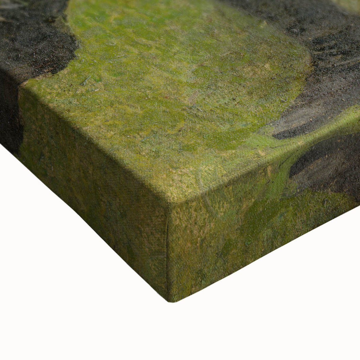 Modern Wall Art - Seated Man with Dog in Serene Outdoor Setting