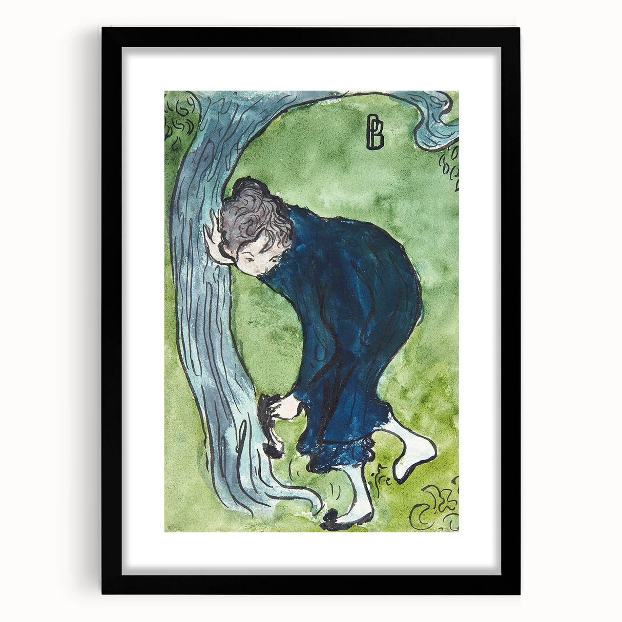 Modern Wall Art - Whimsical The False Step in Vibrant Impressionist Style