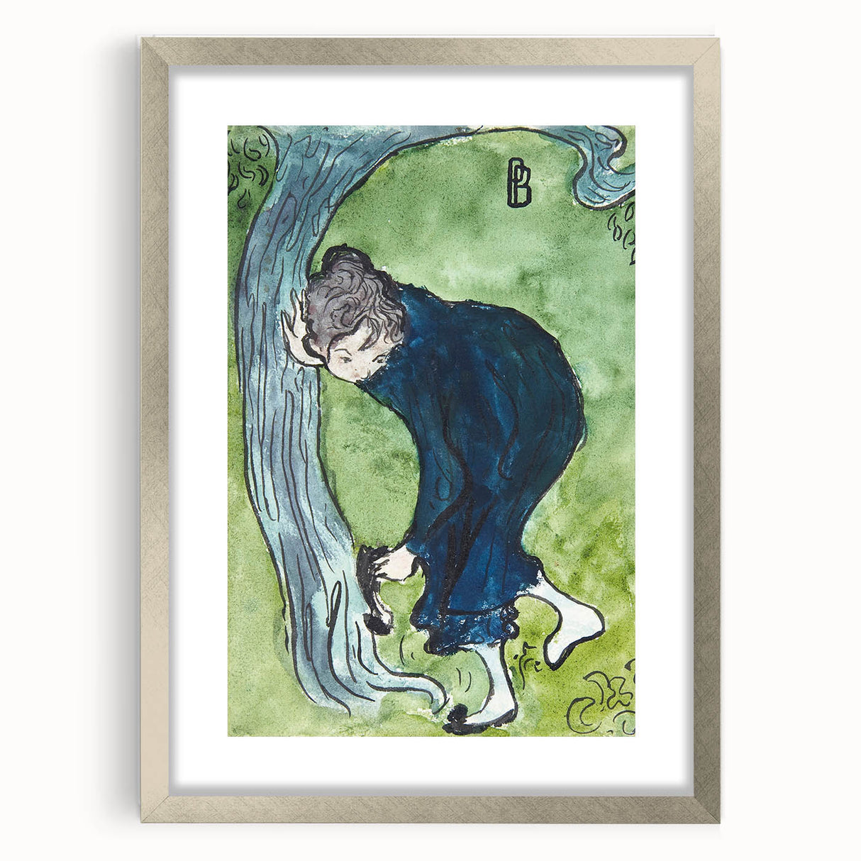 Modern Wall Art - Whimsical The False Step in Vibrant Impressionist Style